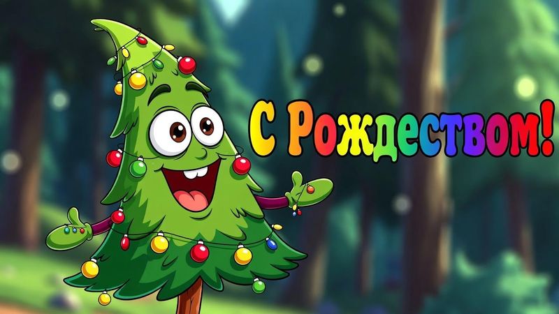 Музыкальное поздравление С Рождеством от Алекс Ч