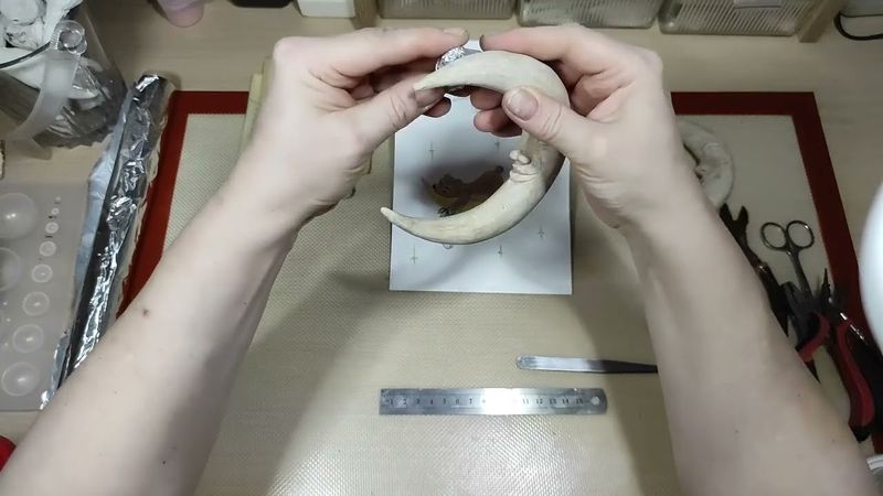 Ватная игрушка ЛУННАЯ СКАЗКА   Урок 3  Каркас для зайки.