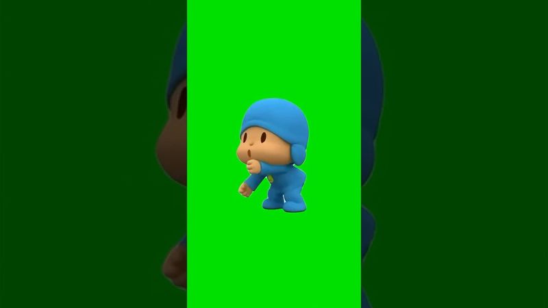 pocoyo dançando com fundo verde 💙 dança do pocoyo