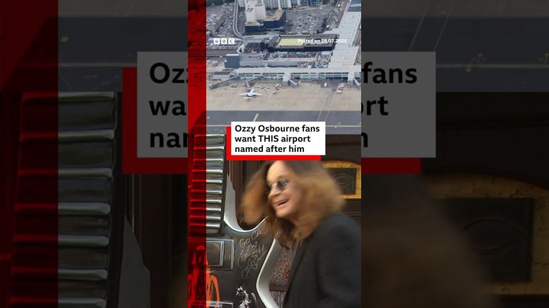 Fans want the name of this airport changed for Ozzy Osbourne. #Ozzy #BBCNews