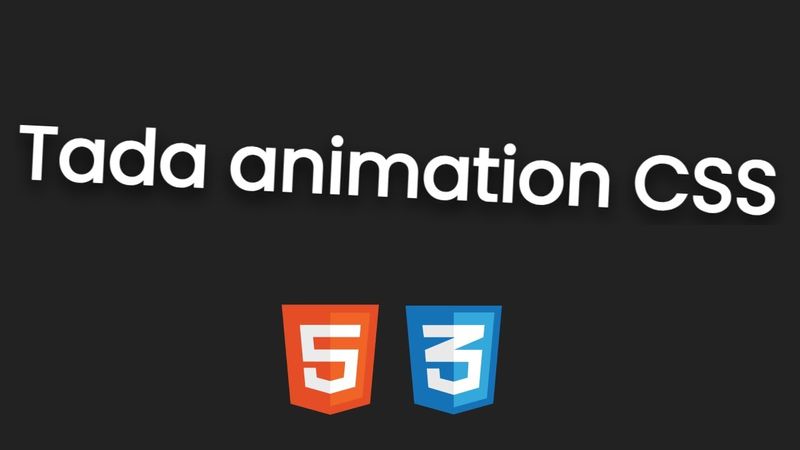 Tada animation CSS using HTML & CSS step by step