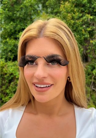 When she wears long eyelashes @Anwar Jibawi 