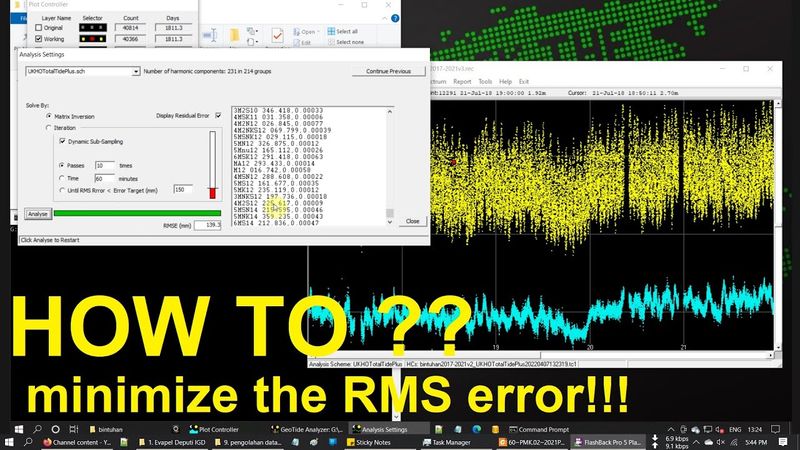 Pengolahan data pasut menggunakan Geotide