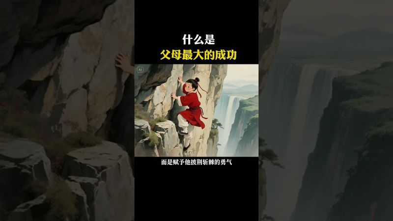 《父母最大的成功》不是给孩子铺好一生的路,而是让他学会在没有路的地方,依然能走出一条属于自己的道!接了!转发!功德无量!#育儿#父母课堂 #家庭教育 #亲子 #人生感悟 #正能量 #分享 #父母与孩子