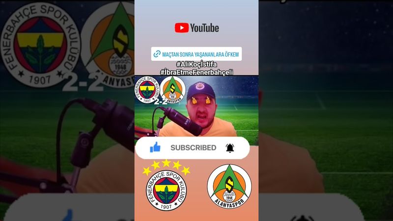 ALLAH BELANI VERSİN!!! İSTİFA! #fenerbahçe #canerakcay #alikoçistifa #futboltepki #trendyolsüperlig