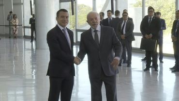 Brazil's Lula welcomes Ecuadoran counterpart Noboa at Planalto Palace | AFP