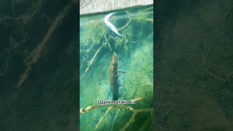 Жесткая и беспощадная ☠️ #щука #ловлящуки #судак #ловлясудака #воблеры #блесна #рыбалка #ловлярыбы