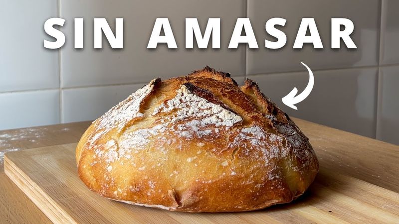 Pan Fácil sin Amasar (Receta de Pan Casero para Principiantes)
