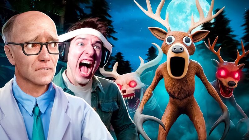 100 ИГРОКОВ ПРОТИВ ОЛЕНЕЙ 99 НОЧЕЙ В ЛЕСУ! ДРЫНДА и АНАТОХИЧ в Garry’s mod