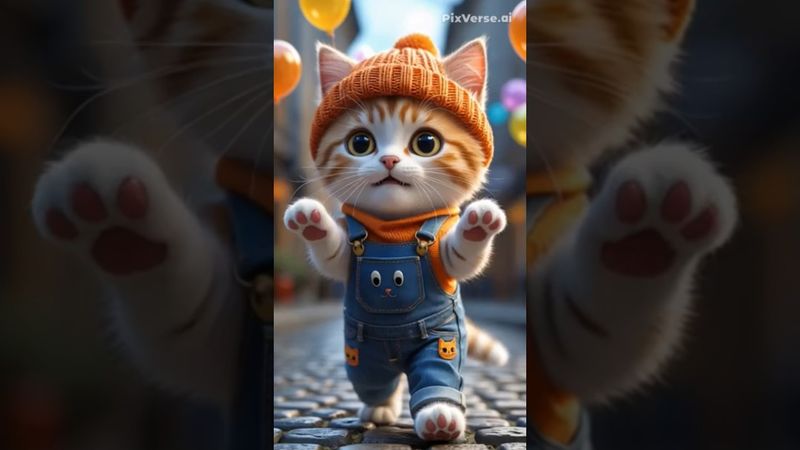 Cute cat dance 🐈 #cute #cat #dance #catshorts #cutecat #catdance #babyshark