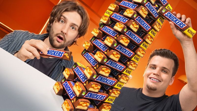 Дженга из разных предметов челлендж! **Максута**