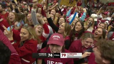 Torcedores de Indiana INVADIRAM a quadra e derrotaram o nº 1 Purdue | ESPN College Basketball