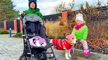 НИКА И СОФИЯ ИДУТ НА ПРОГУЛКУ. ОДЕЖДА ДЛЯ ЩЕНКА. СОФУНЬЯ ШАЛУНЬЯ