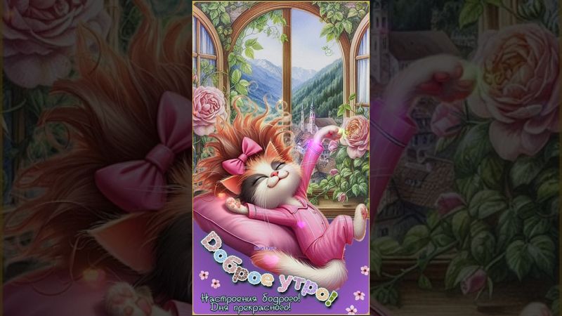 🌺• С ДОБРЫМ УТРОМ • ХОРОШЕГО ДНЯ •  #shorts