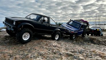 RC Toyota Hilux & LC70 RC Offroad adventure - RC4WD TF2 - Boom Racing BRX01 - VS410 Pro #rcoffroad