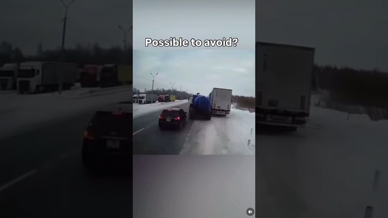 Icy roads almost crashed