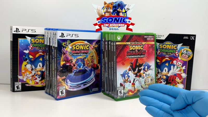 All Sonic Games on PS5 Xbox Series X Unboxing [4K] ASMR