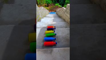 Breaking glass bottle ⚠️🔥 Crushing Crunchy & Soft Things #asmr #shorts #asmrsound #satisfyingvideos