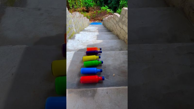 Breaking glass bottle ⚠️🔥 Crushing Crunchy & Soft Things #asmr #shorts #asmrsound #satisfyingvideos