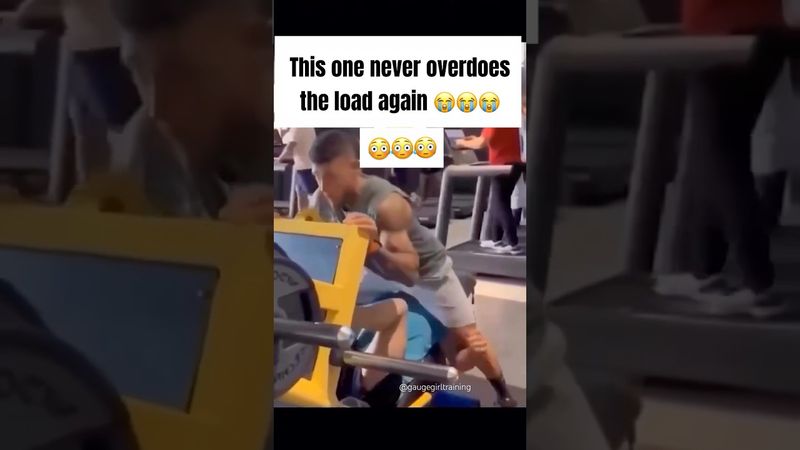 This one never overdoes the load again 😭😭😭 #gymfails