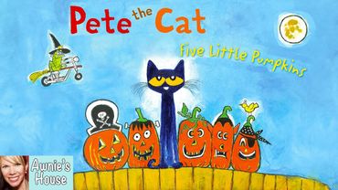 🎃 PETE THE CAT: FIVE LITTLE PUMPKINS Halloween Read Along by James Dean Kid's Read Aloud