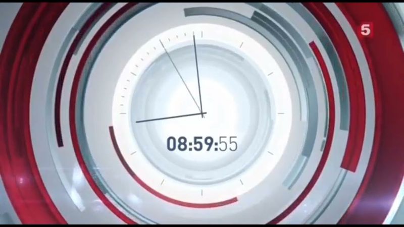 Часы 5 канала Петербург (Июнь-Сентябрь 2018)