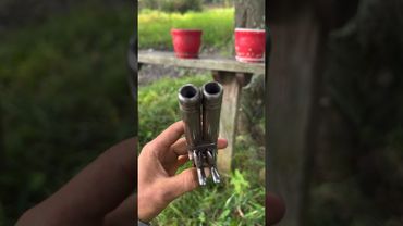 Let’s smoke some pot! With this unknown gun! #youtubeshorts #gun #antique #viral #blackpowder