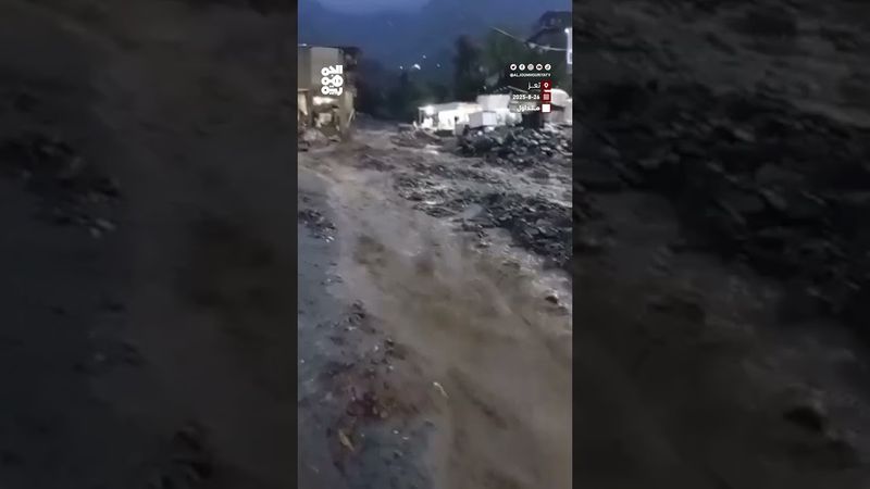 وفاة مواطن وفقدان طفلته وإصابة آخرين نتيجة السيول والانزلاقات الصخرية بمنطقة البريهة جبل حبشي في تعز