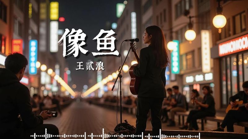 像鱼- 王贰浪「像鱼记住水的拥抱」【🎧AI高质音乐/拼音动态歌词 Lyrics】ENGLISH TRANSLATION INCLUDED #Coolmusic1881