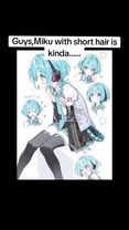 Miku with short hair, it got me😭💔 #miku #hatsunemiku #vocaloid #memes...