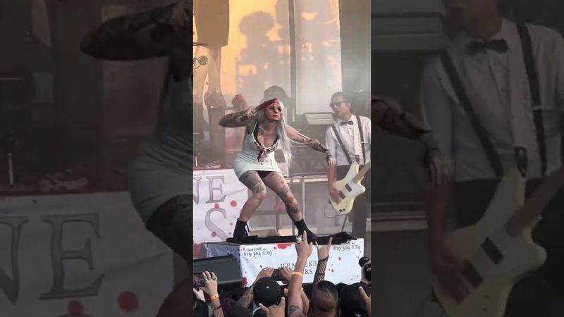 Face Off Lady !!!..☠️.#iceninekills #livemusic #metal #funny #custom #mask