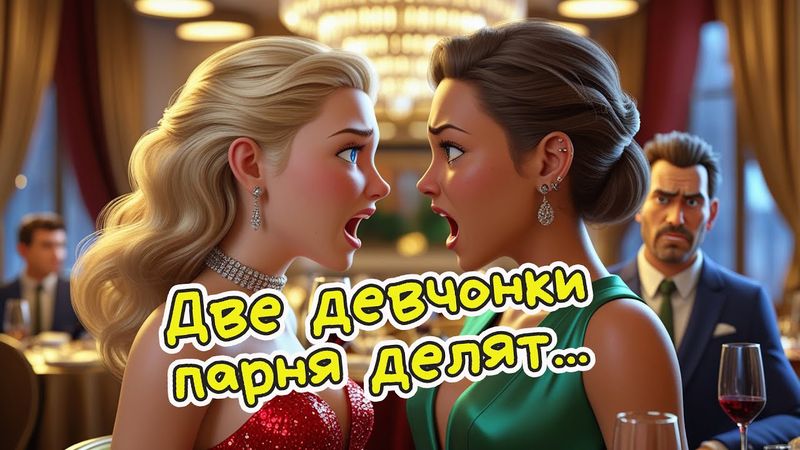 "Две девчонки парня делят" - Веселая зажигательная песня. Хит 2025 #музыка #песня #АлексЧ