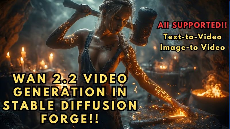 WAN 2.2 AI Video Generation in Stable Diffusion Forge Neo (ComfyUI Alternative)