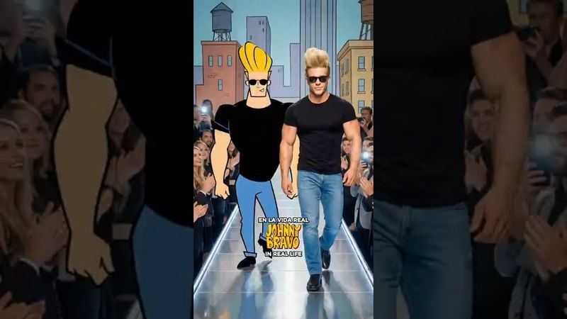 IMAGINE A REAL-LIFE JOHNNY BRAVO 💪✨ Would you watch this movie? #johnnybravo  #cartoonnetwork