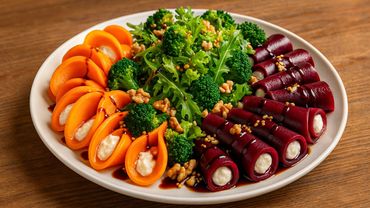 Salade de rêve d'automne 🥗🍁 - potiron 🎃, betterave 💜 et fromage blanc 🧡