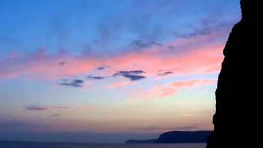 Крым мыс Айя. Палаточный городок ночью