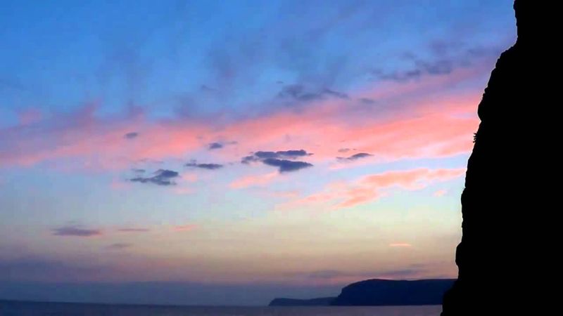 Крым мыс Айя. Палаточный городок ночью