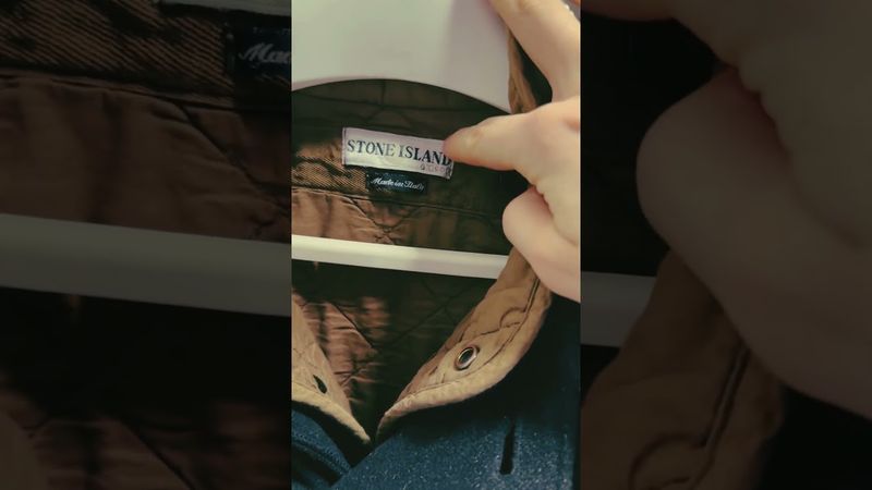 Как отличить винтаж Stone island от подделки. Оригинал stone island #stoneisland #обзор