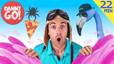 Flamingos, Pizza, Spiders + More! 🦩🍕🕷️ | Adventure Compilation | Danny Go! Songs for Kids