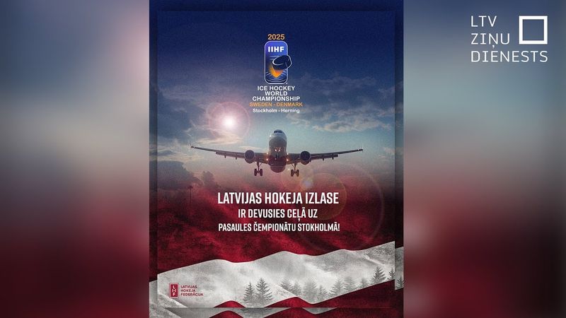 Latvijas hokeja izlase pavadīta uz pasaules čempionātu