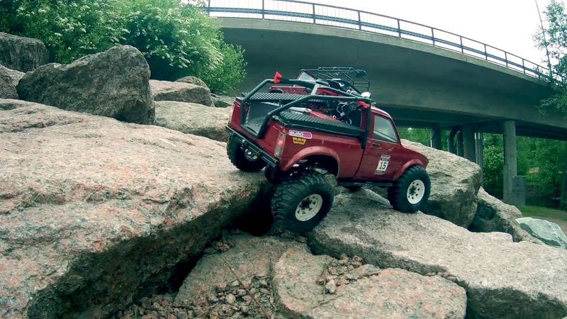 Bishop's RC Crusade - Defender D90 & Toyota Hilux Crawling @ Riverpark Kotka