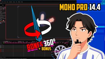 How to use the 360º Smart bones 🦴| MOHO PRO 14.4 Update + BONUS #mohopro #animation #2danimation