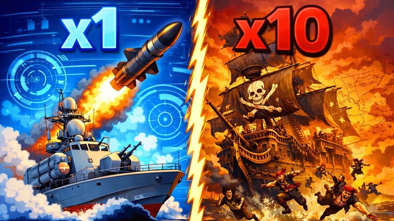 ЧТО ЕСЛИ Современный РАКЕТНЫЙ КАТЕР сразится с ИСПАНСКИМ ФЛОТОМ и ПИРАТАМИ в 1718 году?