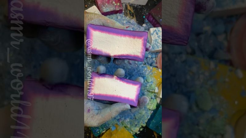 Vivid Purple Block #crushingtime #slimevideos #satisfying #oddlysatisfying #crunchy #crunchyasmr