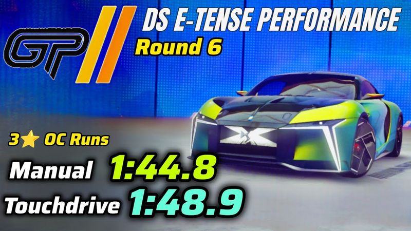 Asphalt 9  Unite DS E-TENSE PERFORMANCE Grand Prix Round 6 • 3⭐ TOUCH DRIVE 3⭐ Manual OC Runs