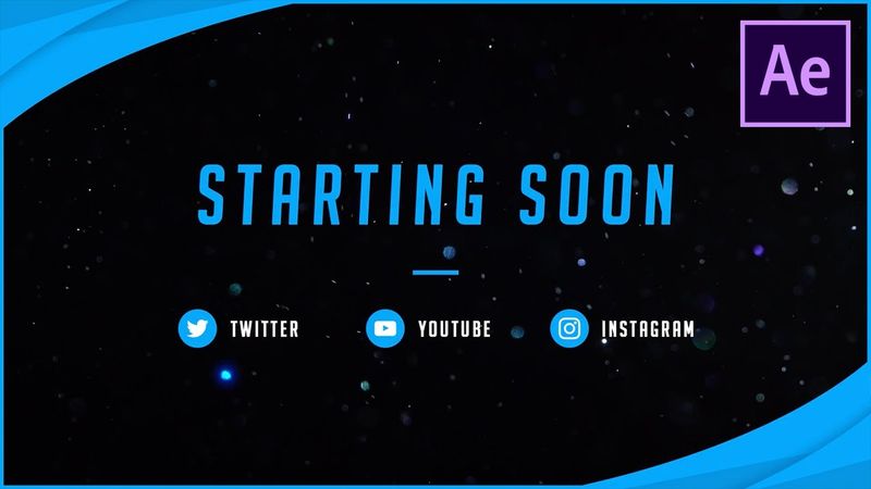 Create a "Stream Starting Soon" Video With Particle Effect Animation in After Effects