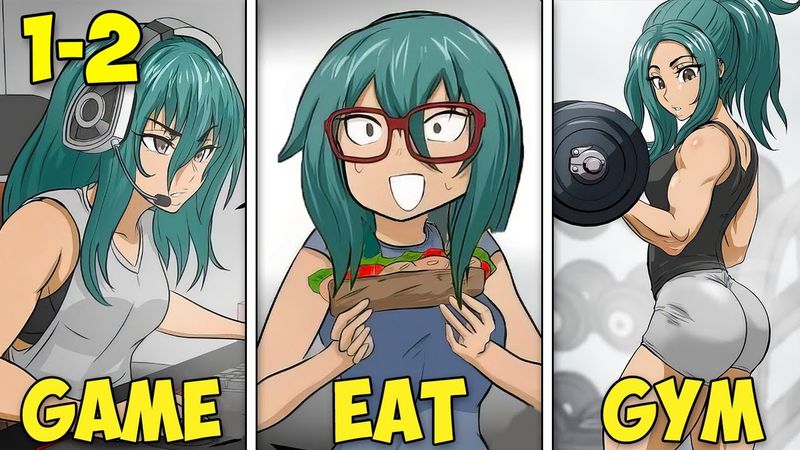 [1-2] She Followed Guy Regime To Win Gym Bro Heart - Manhwa Recap