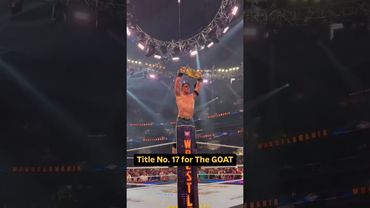 TITLE NO. 17 FOR THE GOAT JOHN CENA #wwe #trending #goat #johncena #wrestlemania #wm41