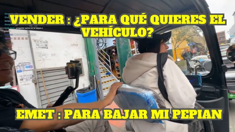 EMET BAJA SU PEPIAN CON UN SACHAMÓVIL EN LA CALLE