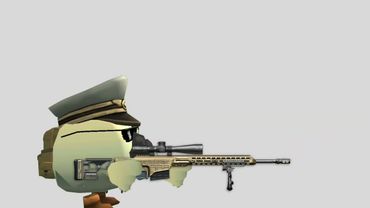 Выстрел из снайперской винтовки